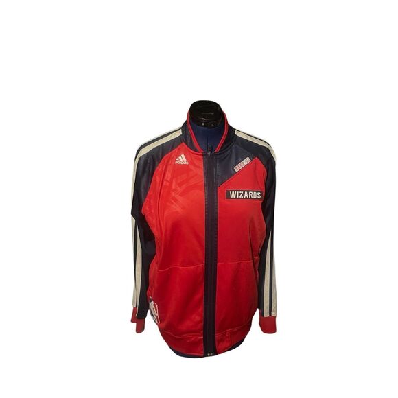 Adidas Washington Wizards Full Zip Athletic Varsity Jacket - Picture 1 of 8